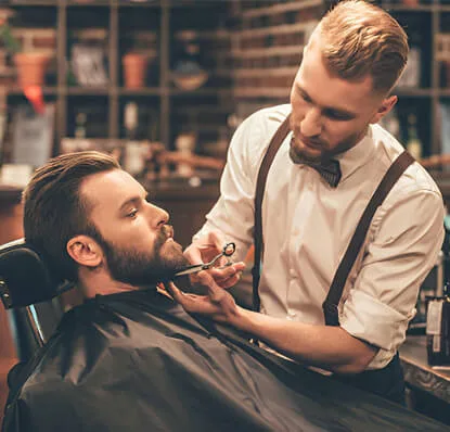 Close up portrait of toddler child getting his first haircut - fb体育